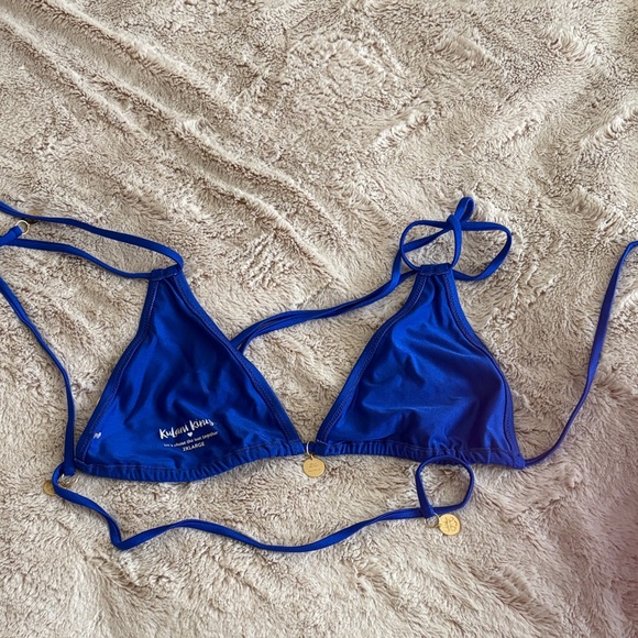 Kulani Kinis Royal Blue Triangle Bikini Top - Picture 3 of 3